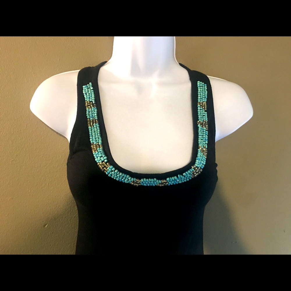 Adam Levine TShirt Turquoise Neckline  Razor Back